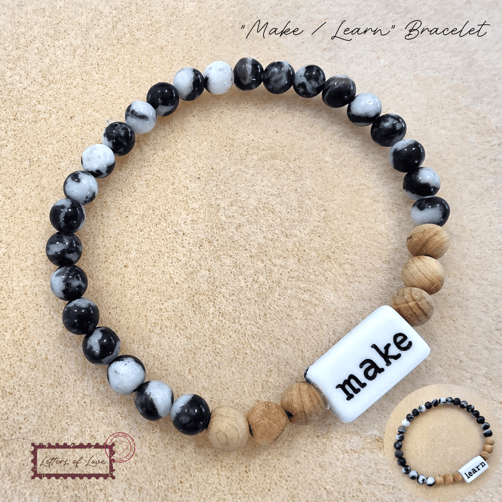 Back of “Make / Learn” Bracelet